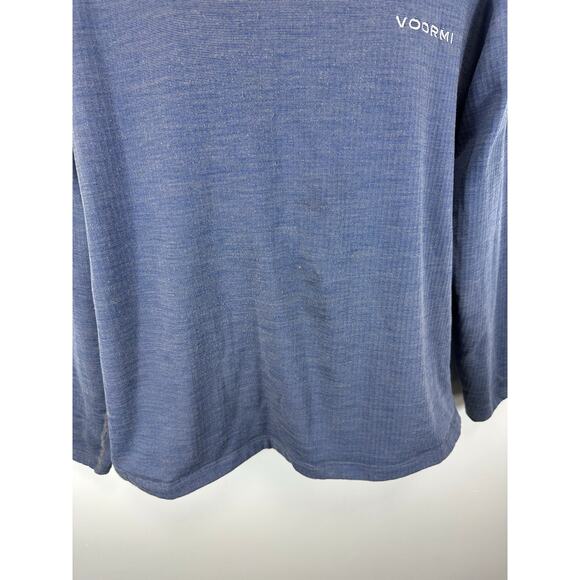 Voormi Wool Blend Pullover Camp Sweater Fleece Lined Blue XL Outdoors Hunting - Picture 6 of 11